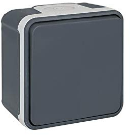 Interrupteur Va-et-vient Oxxo - 1 poste - 10AX - 250V - Gris