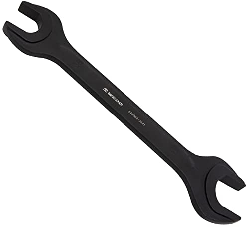 WEDO Clé à fourche double,17 × 19mm,Clefs Mixtes Métriques,Longue 180mm,Acier 40CRV,haute résistance, résistance à l'usure, noir sur la surface,Norme DIN 895