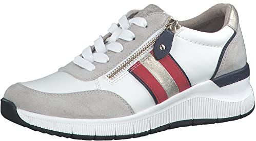 Jana 8-8-23761-20, Scarpe da ginnastica Donna, Bianco (Pettine Bianco), 40 EU Larga