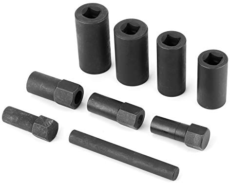 Psytfei Extracteurs d'écrous de Boulons 9 pièces 1/2in Outil de Retrait d'écrous de Roue Manchon de Fil Coulissant écrou Boulon Extracteur Jeux de Douille