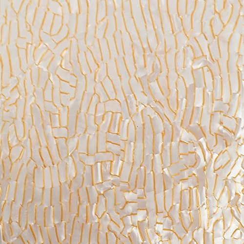 Incudo Weiße Crackle-Zelluloid-Laminat-Acrylplatte, 1000 x 600 x 3 mm