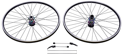 Mountainbike Vorder Hinterrad Mountainbike Laufräder Nabe Kassette Scheibenbremse 7-12 Gang 29 Zoll Schwarz