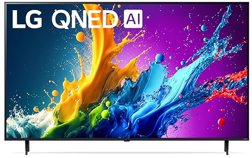 LG 50-Inch Class QNED80T Series LED Smart TV 4K Processor Flat Screen with Magic Remote AI-Powered with Alexa Built-in (50QNED80TUC, 2024)