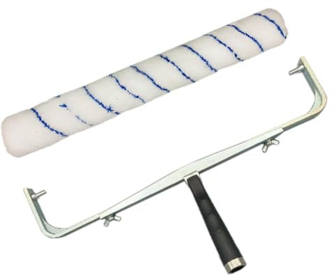 iFutniew Rullo di vernice da 18 pollici Rullo di vernice con telaio in lega di alluminio Rullo per pittura Strumento per pittura per parete Supporto per strumenti decorativi per la casa