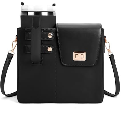 Stanley Purse Cup Holder Bag with Strap- Outdoor Portable Crossbody Water Bottle Storage Bag for Stanley Cup Tumbler 40 oz