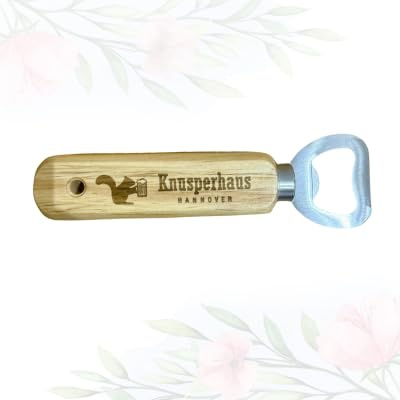 Personalisierter Flaschenöffner Holz – Graviert Name Geschenk