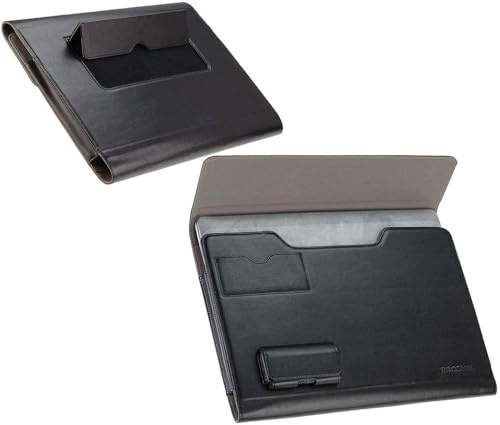 Broonel Funda Tipo Libro De Piel Negra - Compatible con la Acer Gateway Chromebook 311 CBO311-1H-C1MX 11.6 Ordenador Portátil