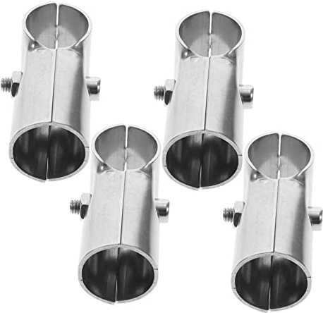 Gadpiparty 4pcs Clamp Stainless Steel Panel Clamp for Pipe Repair Chain Link Fence Connection Durable and Reliable Easy Installation for Shelves and Fences