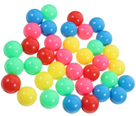 INOOMP 50 Bunte Plastikbälle 2cm Hohl Zählspielzeug Für Kinder Sensorische Lernkugeln Mathematik Zubehör