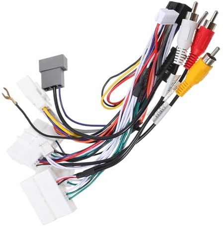 ANDRESLAD Cavo Adattatore Alimentazione Auto per Autoradio Compatibile con Dispositivi di Navigazione Schermo Grande Installazione Plug-and-play Cablaggio Auto per Impianto Stereo Veicolare