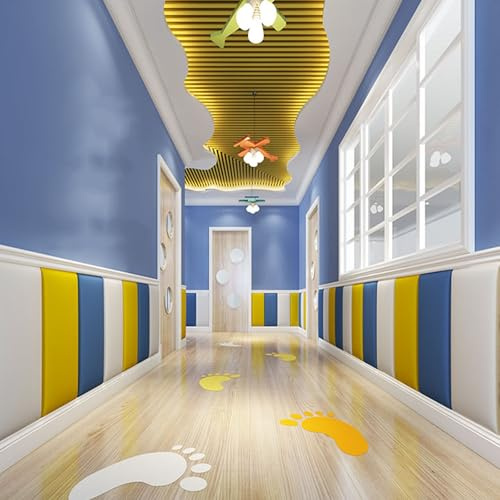 3.5 CM Coussin Mural, Panneau Acoustique Mural Decoratif pour Salle de Sport Salle de Boxe Terrain de Basket, Tete de Lit pour Protection Murale Antichoc(Gris,30 x 80 cm (5 pcs))