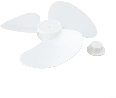 Pale de ventilateur à trois pales de 30,5 cm, hélice en plastique pour ventilateurs sur pied, de bureau, muraux et de table, rayon de 15 cm avec trou central de 8 mm, blanc