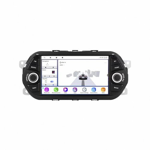 Bilnavigering för Fiat TIPO EGEA 2015-2017 Dashcam Carplay Och Android Auto, Bärbar Bilstereo, Bilstereomottagare Med Backkamera Gps-Satellitnavigering, 4 Kärna 1G＋32G