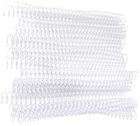 Keyren Plastic Binding Ring Federspiralringe, 20 Stück 30-Loch-Loseblatt für A4-Papier(: 19mm * 30 Löcher transparent 20)