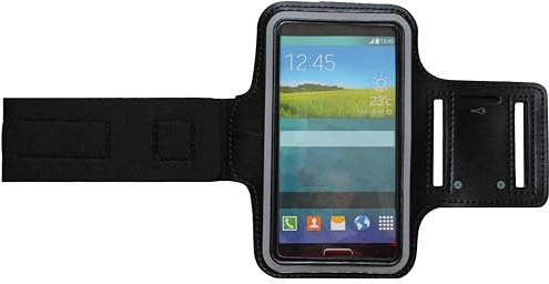 Fitness Sportarmband kompatibel für Apple iPod Touch 3G 4G 5G 6G Armband Handy Oberarm Halter für Fitness, Joggen, Laufen Hülle Tasche Blank Klein Schwarz