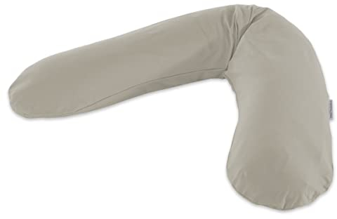 Das Original Theraline Stillkissen inkl. Bezug Dinkelfüllung Lehmgrau Bamboo