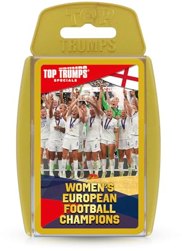 Top Trumps Women's European Football Champions Specials Card Game, Play with Chloe Kelly, Lucy Bronze, and Jess Carter, Golden pack, gift for Ages 6 plus
