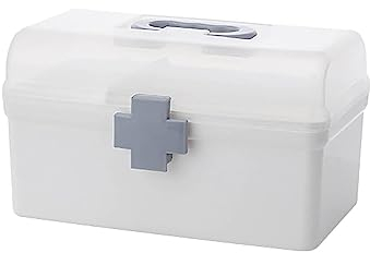 TYTUOO Caja Doble Capa Con Asa Bandeja Desmontable Portátil Capacidad Kit Emergencia Contenedor Cocedor De Patatas Microondas (B, One Size)