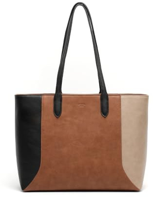 MISAKO Eleani bolso shopper grande Mujer - Eleani Camel 30 X 44 X 15 cm