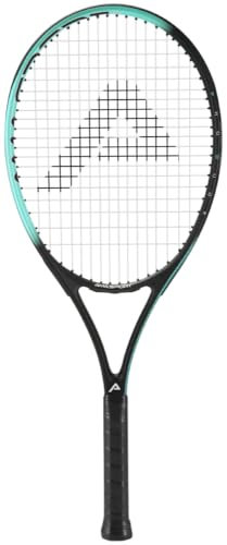 AMA SPORT PRO Dude Adult Tennis Racket - Pre-Strung Light Balance 27 inch Tennis Racquet for Women and Men Grip Size 2-4 1/4 (Cyan)