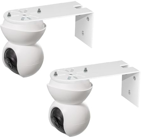 TEKCAM Paquete de 2 soportes de montaje en techo de metal compatibles con cámaras de seguridad TP-Link Tapo C200/C210/C220/Tc70, Kasa Ec70/Kc410s