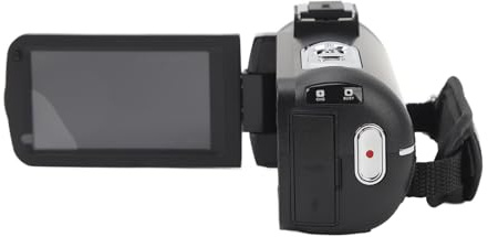 Caméscope Numérique 4K, Caméra Vlog Zoom 18X 56MP avec écran Tactile IPS 3,0 Pouces, Caméra Vidéo HD Portable avec Prise en de Microphone Externe pour la Photographie