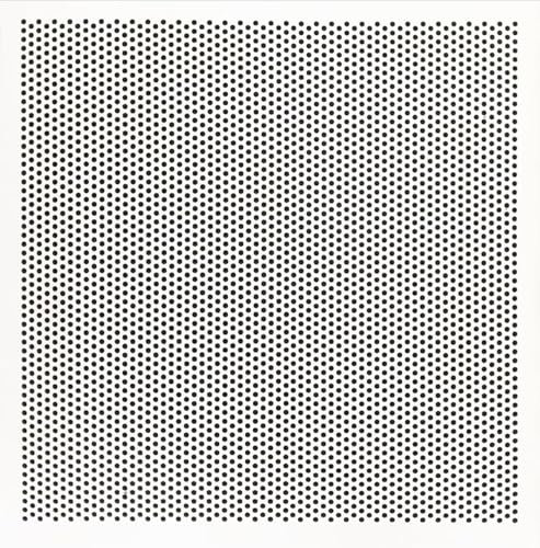 Perforierte Kunststofffliese, 60 x 60 cm, Weiß, 5 Stück