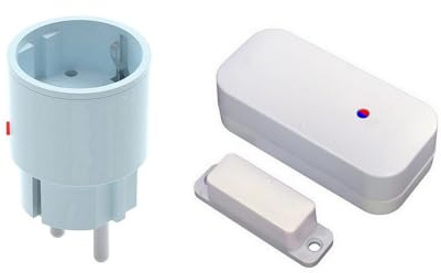 DIW-Funk Abluftsteuerung DAS-2300-S SPARSET Fensterkontaktschalter DFM-2000 + Funk-Stecker DIR-2300 kabellos für Dunstabzugshaube Kamin Ofen