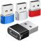 SHUBEIEUMI Adattatore USB C Femmina a USB Maschio 4 Pezzi, Tipo C Femmina A Maschio Connettore Cavo Caricatore per Phone 12 13 14 15 Pro Max, Samsung Galaxy S23 S24 A54 A53
