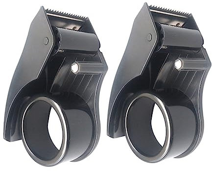 Sewroro 2st Versiegelungsvorrichtung Bandspender Schneiden Washi-tape-spender Rollenschneider Für Verpackungsband Tragbarer Klebebandspender Packbandrolle Lager Werkzeug Black Plastik
