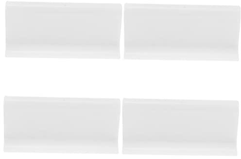 TOPPERFUN 4 Stück Rollogriffen Rollozubehör Aus Weißem Kunststoff Mit Abgerundeten Kanten Stabile Befestigungsclips Für Fensterrollos Leicht Und Kompakt Für Sicheren Halt Und Einfache Montage