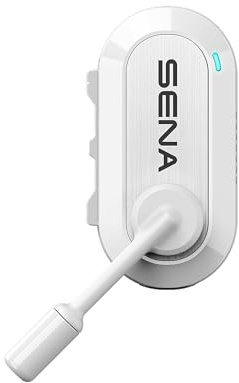 SENA BiKom 20 Système de Communication Mesh pour activités en Plein air, léger ne pesant Que 20 grammes (Blanc, Pack Simple)