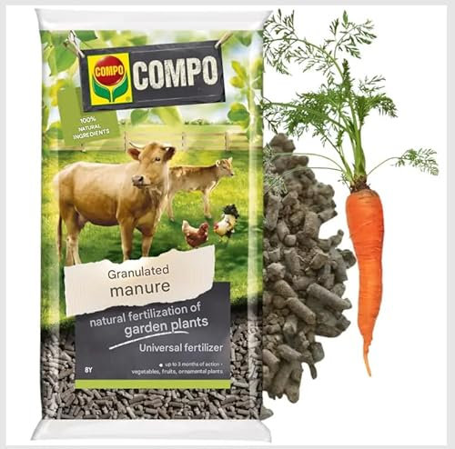 Granulated Manure Fertilizer 8L - Natural Growth Booster | Ideal for Vegetables, Fruits & Ornamentals
