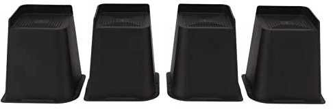 Heavy Duty Furniture Risers 4 Pack 6 inch Slip Proof Bed and Chair Lift Blocks