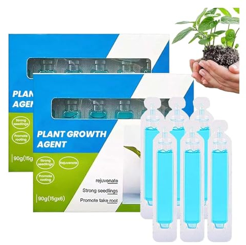 Revitalisant solution nutritive pour la croissance des plantes, solution phytovitaminée liquide pour plantes et fleurs, hormone d'enracinement et engrais liquide pour semis et boutures (2 boîtes)