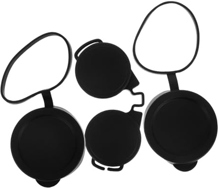 Gadpiparty 3pcs 50mm Binocular Lens Caps and Eyepiece Covers Rubber Protective Lens Covers Set for Compact Binoculars and Telescopes, Objective and Eyepiece Protection for Outdoor Use