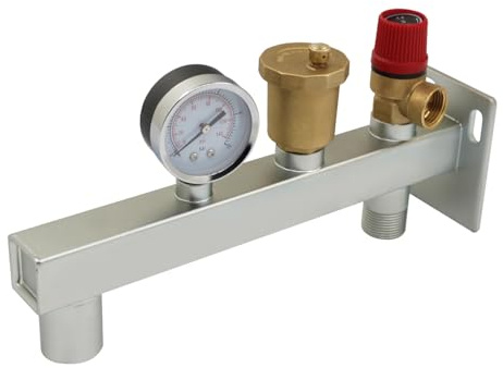 Soporte para vaso de expansión soporte de pared para tanque de expansión depósito de expansión soporte de montaje en pared accesorios de hierro (soporte kit)