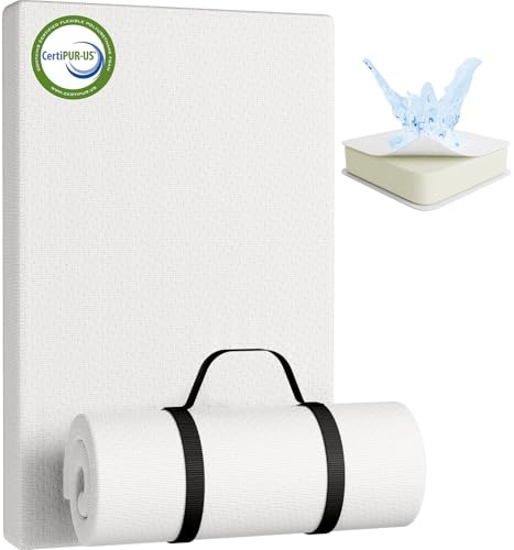 YENING Breathable Pack and Play Mattress Pad 38x26 Waterproof Baby Mattress for Pack N Play Matress Topper Waterproof with Strap
