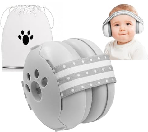 Baby öronskydd – 25 dB, brusreducerande hörlurar för spädbarn i 0–36 månader, säkert och lugnande hörselskydd, perfekt för resor, sömn