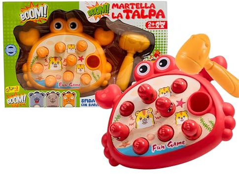 GiocoCatturaTalpa Acchiappa Martello Giocattolo Arcade Colpisci Le Talpe Destrezza Abilità Educativi per Bambini Montessori Abilità Motorie