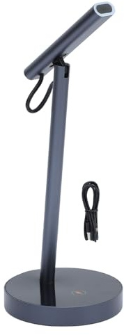 Miskall Microfono per computer, microfono a condensatore da tavolo omnidirezionale con cancellazione del rumore USB per riunioni, streaming live, canto con angolo regolabile, alta