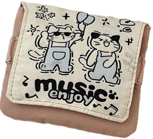 Sac de rangement portable de dessin animé pour serviettes hygiéniques et produits cosmétiques, pochettes compactes organisées pour voyage ou usage quotidien, sac de rangement de maquillage, F, Beauté