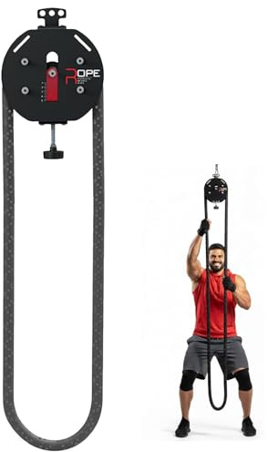 Entrenador De Cuerda Sin Fin Sistemas De Entrenamiento De Fitness De Cuerda De Extracción, Máquina De Cable De Polea Entrenador De Resistencia De Cuerpo Completo Para Gimnasio En Casa(Red)