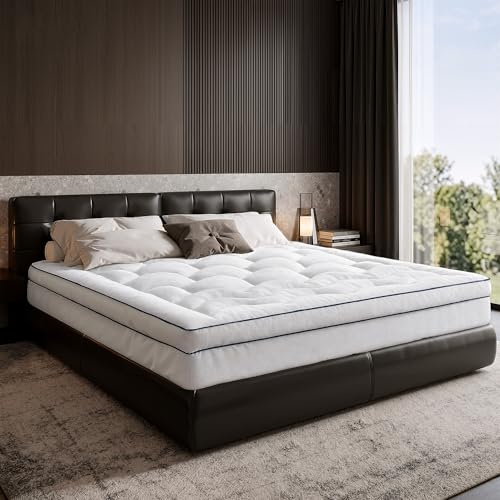 Klyvvo 8 cm Matratzentopper 90x200 cm für Boxspring Matratze & Schlafsofas | 1200g/m³ Microfaser Füllung, 20-55cm 360°rutschfest Tiefe Tasche, 8 cm Dicke Weicher Topper, Atmungsaktiv, Hypoallergen