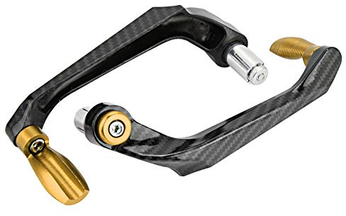 Motorcycle Lever Guards,Duokon Universal 7 / 8in 22mm CNC Guidon En Aluminium De Frein Levier D'embrayage Protecteur De Garde De Main Pour Moto, Scooters, Voitures Électriques, Vélos De Montagne(Or)