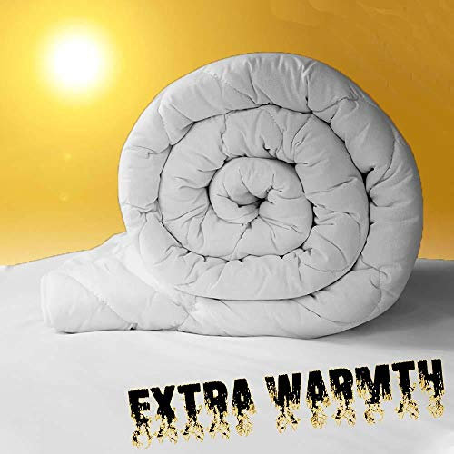 Value Comfort Home Heavy-Weight Extreme Warm 16.5 tog 100% Soft Silky Microfibre Feels Like Down Duvet Quilt Double 16.5