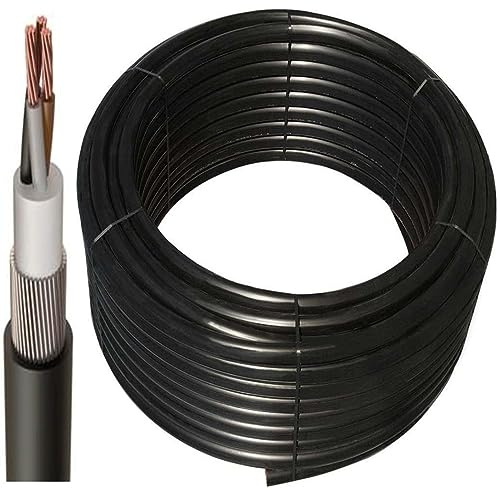 SWA – Steel Wire Armoured Heavy Duty Power Cable (6943X)– BASEC APPROVED (25 Meters, 3 Core 6mm)