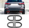 para Gla H247 4WD 2020-2021 2pcs Acero Inoxidable Embellecedores Cubierta Tubo Escape Trasero, Marco Garganta Cola Tubo Escape Coche(Negro brillante)