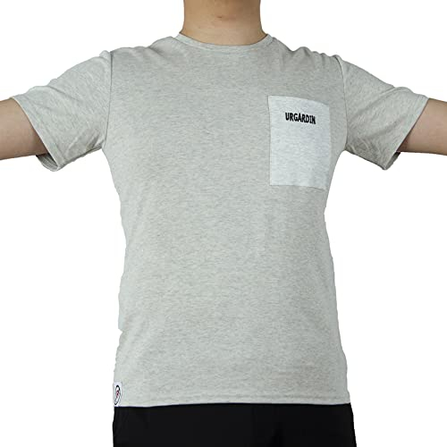 ASXZ EMF/RF-Abschirmung Herren-T-Shirts, 5G, 4G, WiFi, Handy, Bluetooth, RFID, EMF-Strahlungsabschirmung, EMF-Blocker,Grau,XXL