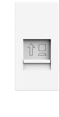 Livolo Module halbe und ganze Einsätze für Bodentanks Tischtanks Wandsteckdosen Einbau Steckdose, USB, TV, Sat, Netzwerkdose, etc (Einsatz (1/2) Netzwerkdose CAT7 Patch RJ45 VL-PATCH-CAT7-11 Weiß)